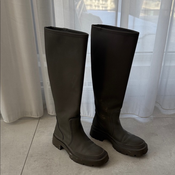 Zara Khaki green Rain Boots - Picture 8 of 12